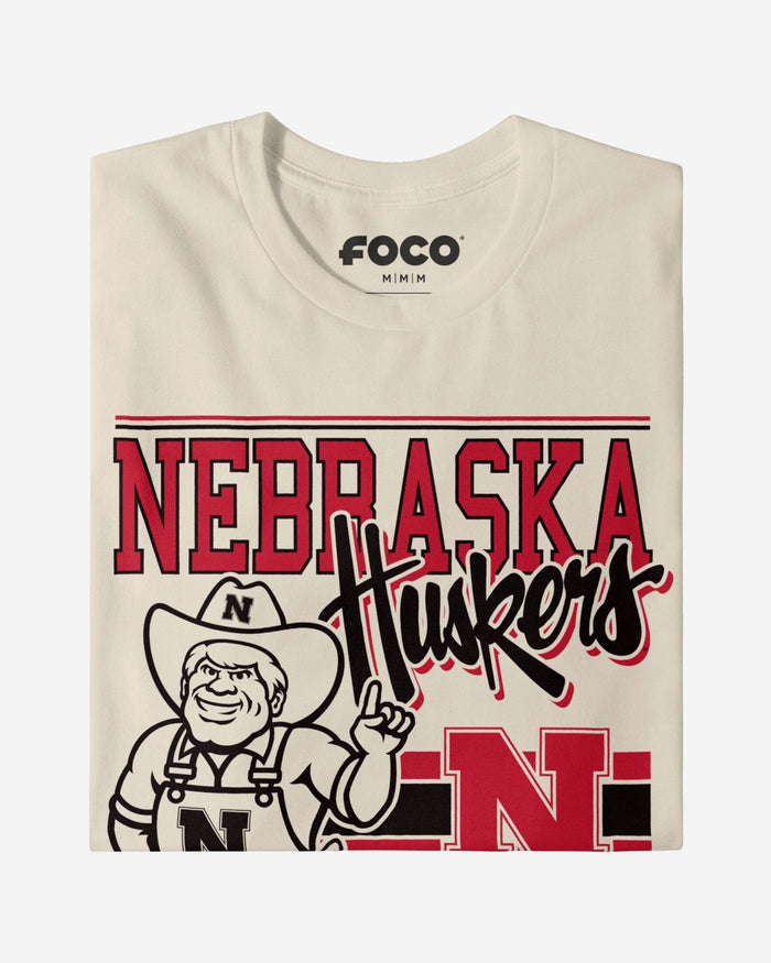 Herbie Husker Nebraska Cornhuskers Retro Logo Mascot T-Shirt FOCO - FOCO.com