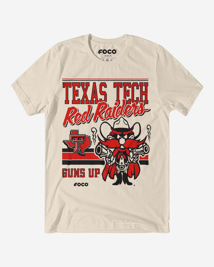 Raider Red Texas Tech Red Raiders Retro Logo Mascot T-Shirt FOCO S - FOCO.com