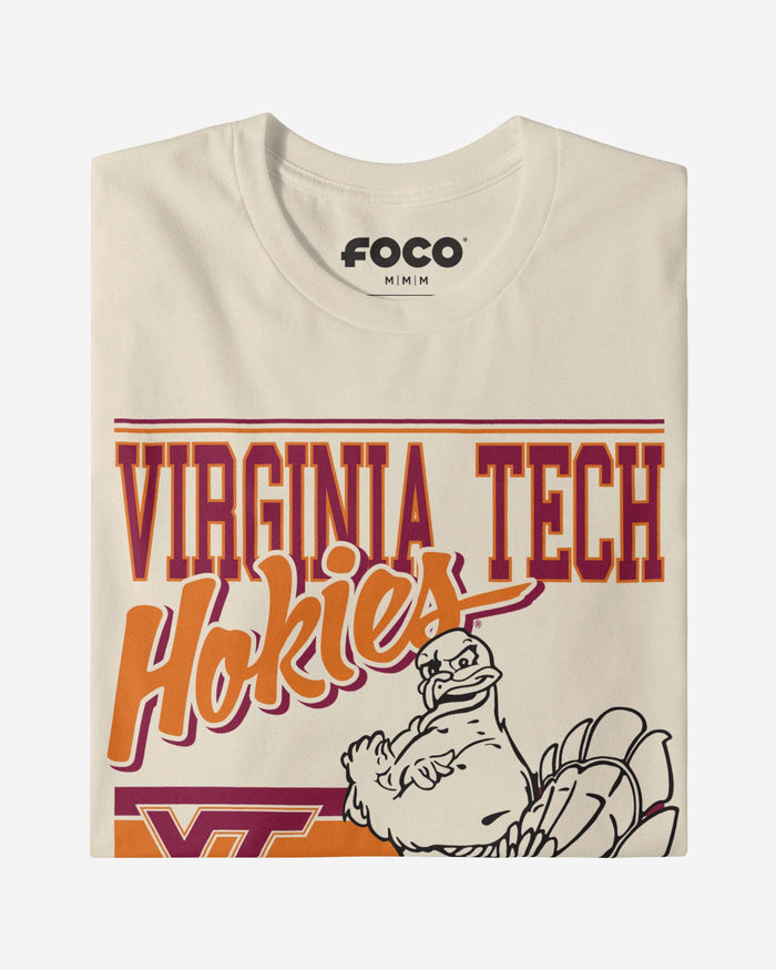 HokieBird Virginia Tech Hokies Retro Logo Mascot T-Shirt FOCO - FOCO.com