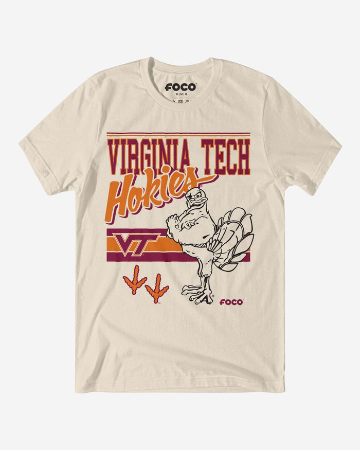 HokieBird Virginia Tech Hokies Retro Logo Mascot T-Shirt FOCO S - FOCO.com