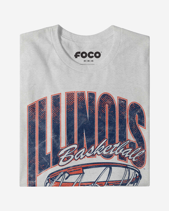 Illinois Fighting Illini Script Swish T-Shirt FOCO - FOCO.com