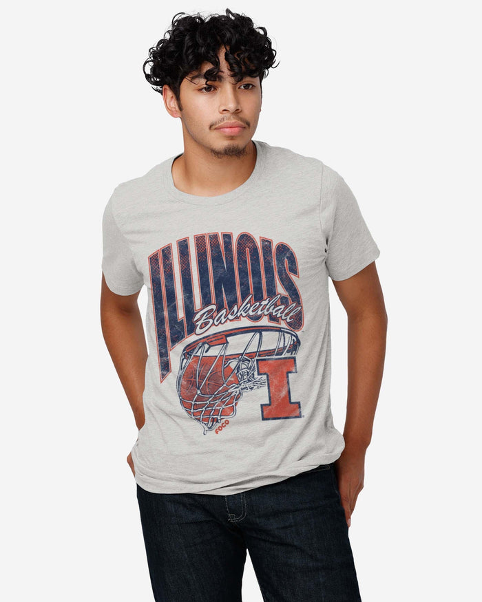 Illinois Fighting Illini Script Swish T-Shirt FOCO - FOCO.com