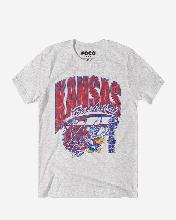 Kansas Jayhawks Script Swish T-Shirt FOCO S - FOCO.com