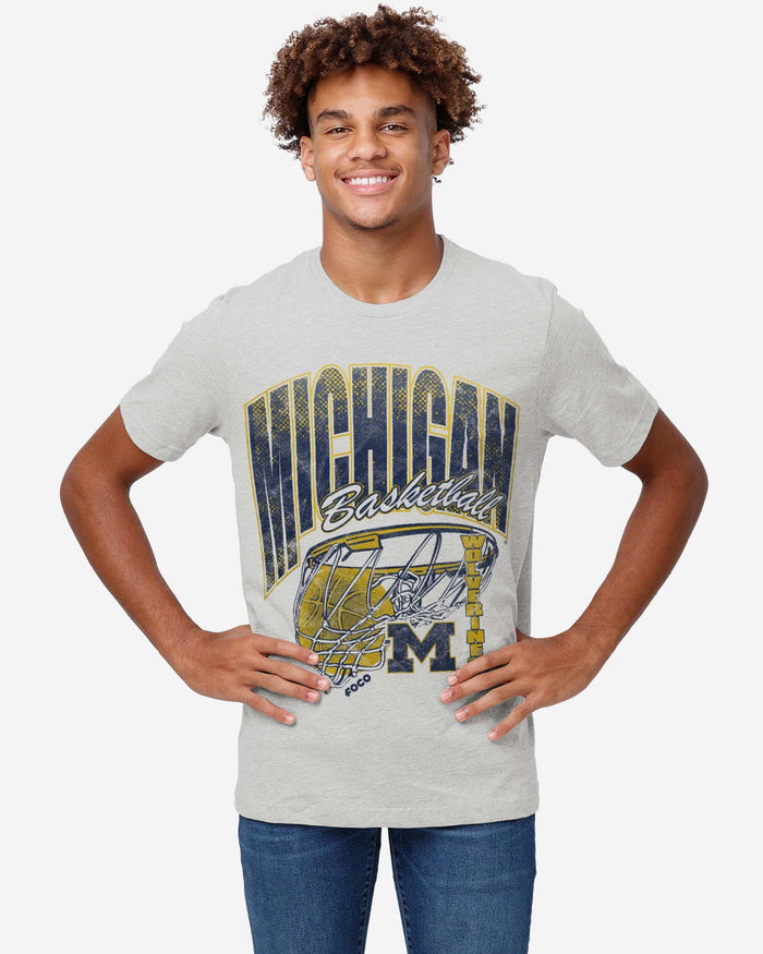 Michigan Wolverines Script Swish T-Shirt FOCO - FOCO.com