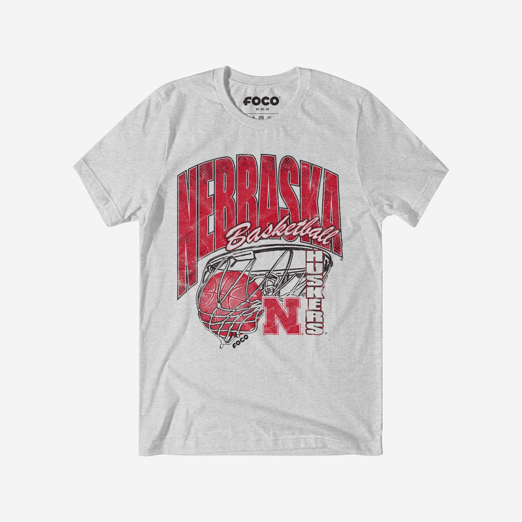 Nebraska Cornhuskers Script Swish T-Shirt FOCO S - FOCO.com