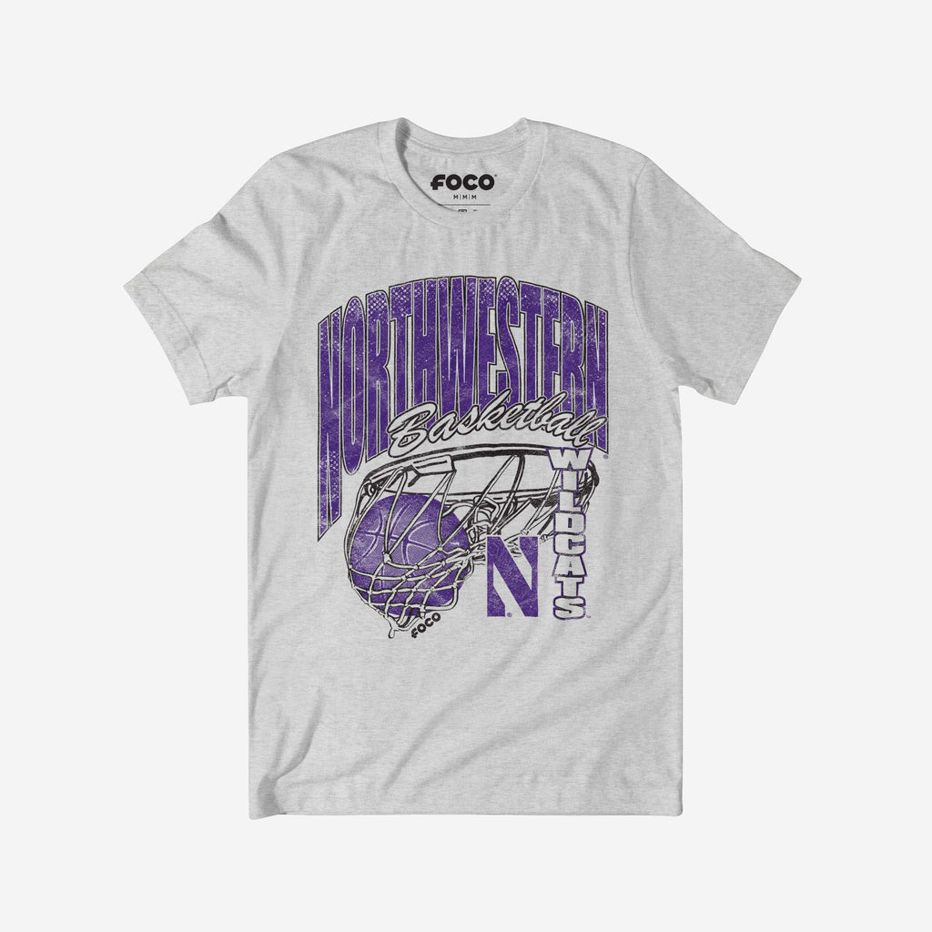 Northwestern Wildcats Script Swish T-Shirt FOCO S - FOCO.com