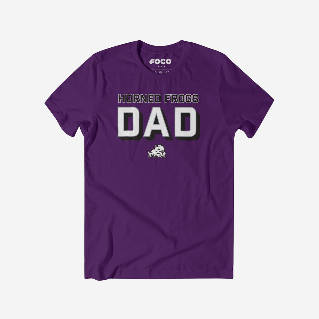 TCU Horned Frogs Team Dad T-Shirt FOCO S - FOCO.com