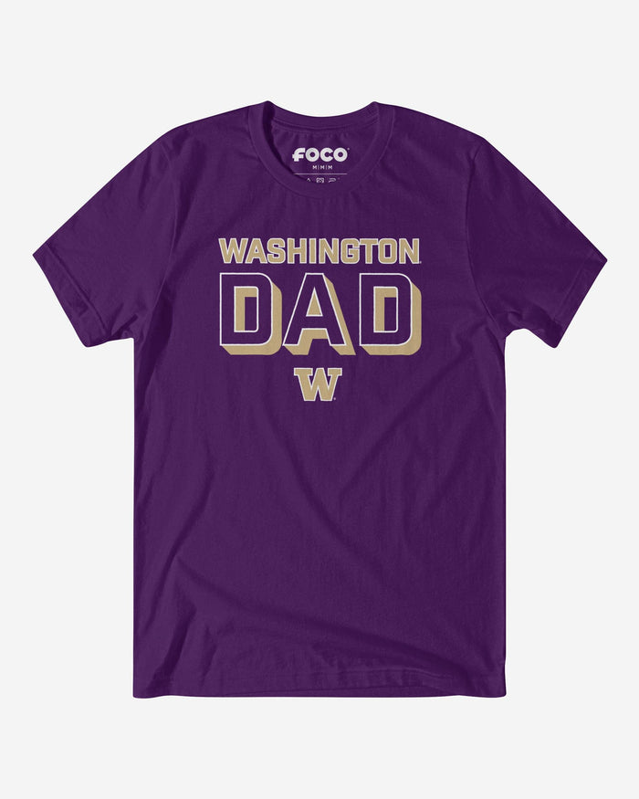 Washington Huskies Team Dad T-Shirt FOCO S - FOCO.com