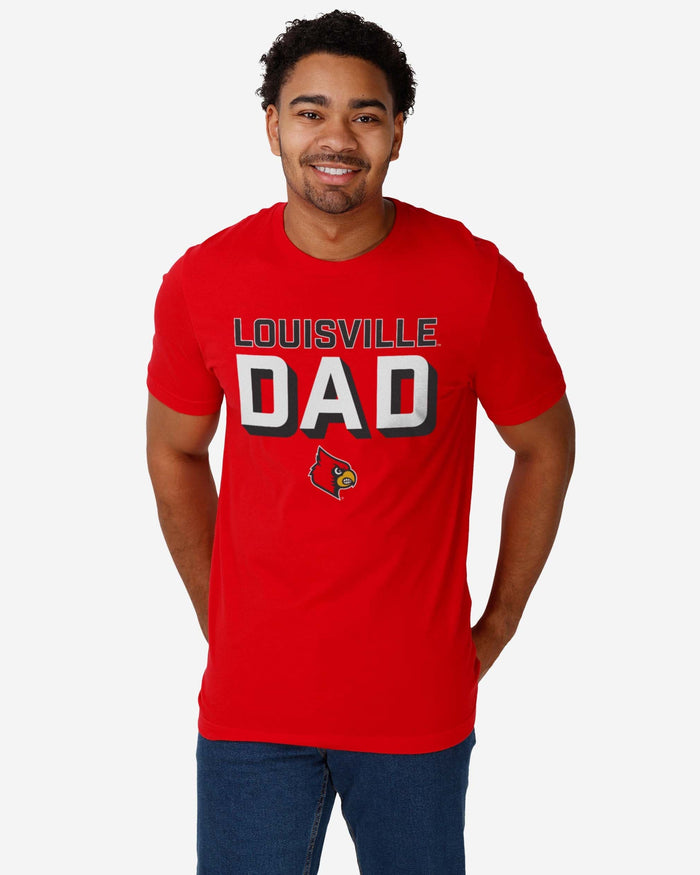 Louisville Cardinals Team Dad T-Shirt FOCO - FOCO.com