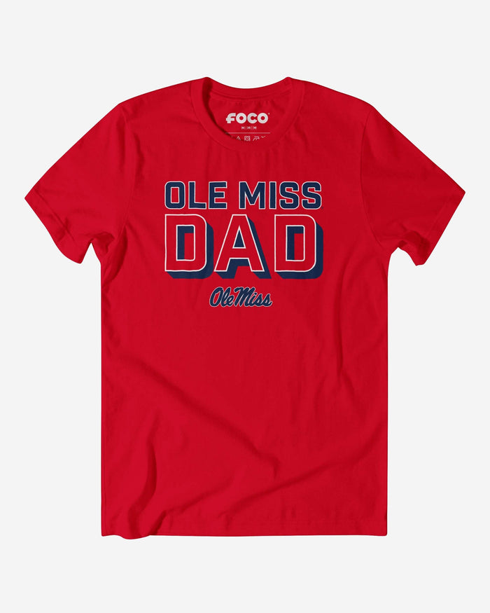 Ole Miss Rebels Team Dad T-Shirt FOCO S - FOCO.com