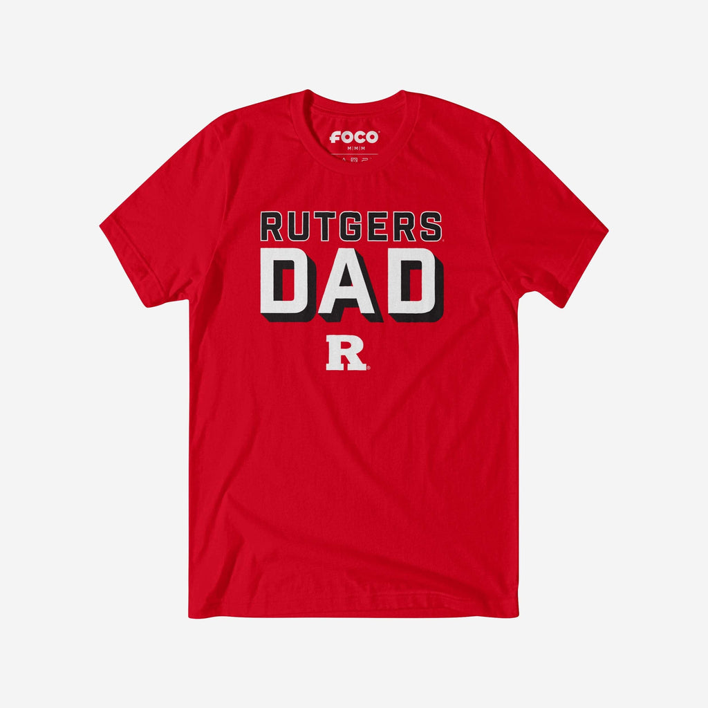 Rutgers Scarlet Knights Team Dad T-Shirt FOCO S - FOCO.com