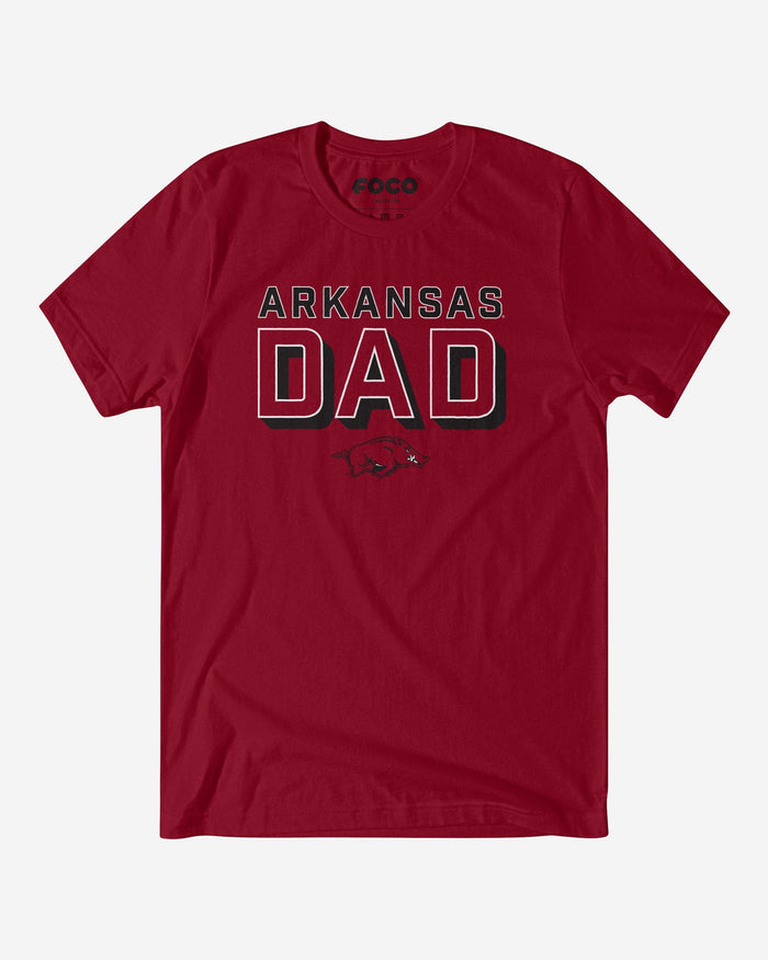 Arkansas Razorbacks Team Dad T-Shirt FOCO S - FOCO.com