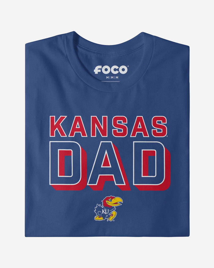 Kansas Jayhawks Team Dad T-Shirt FOCO - FOCO.com