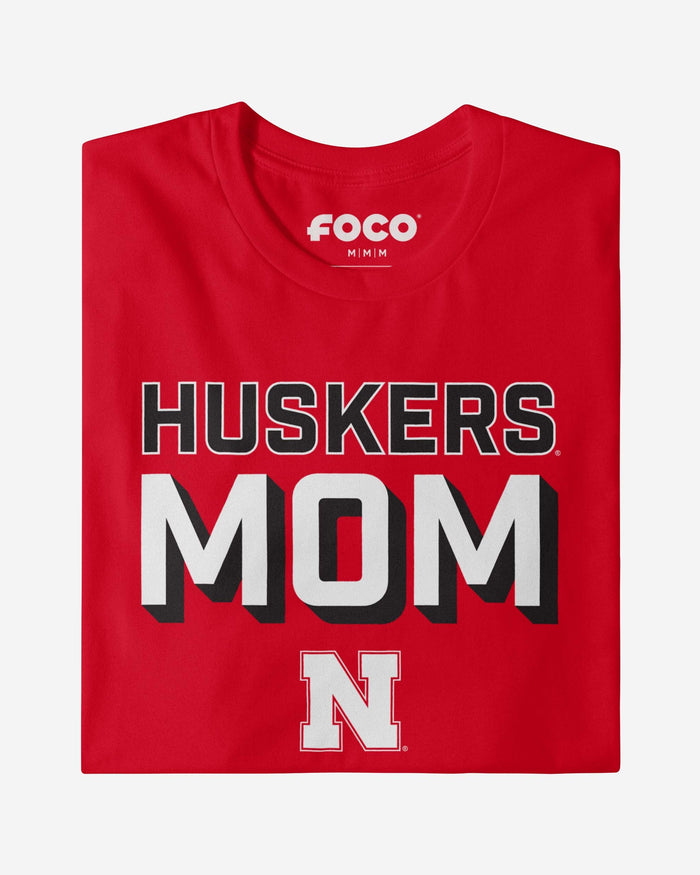 Nebraska Cornhuskers Team Mom T-Shirt FOCO - FOCO.com