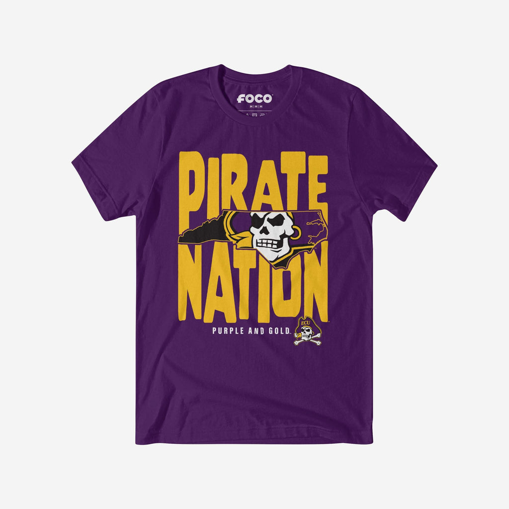 East Carolina Pirates Nation T-Shirt FOCO S - FOCO.com