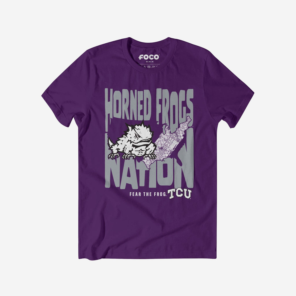 TCU Horned Frogs Nation T-Shirt FOCO S - FOCO.com