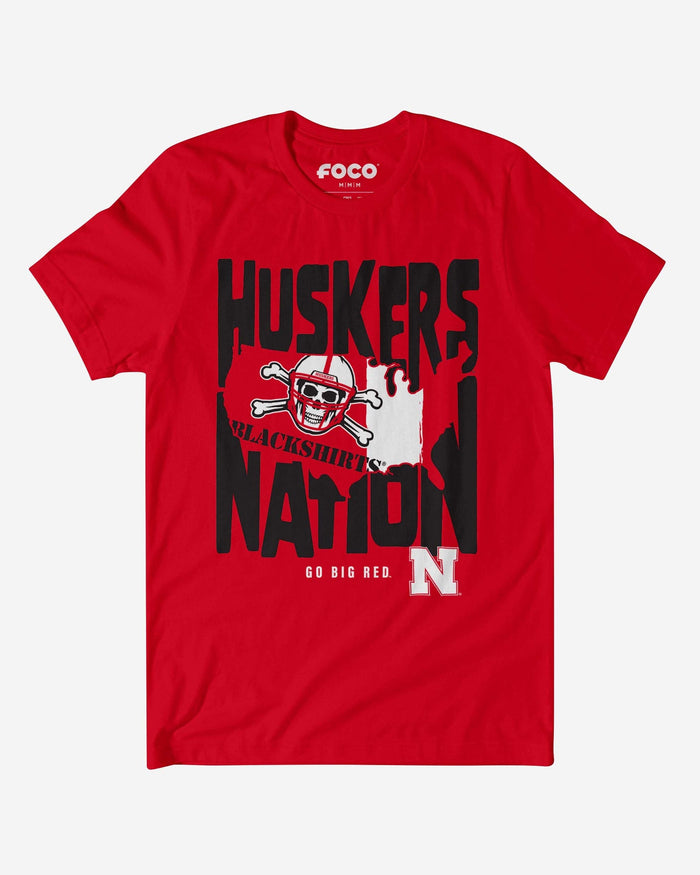 Nebraska Cornhuskers Nation T-Shirt FOCO S - FOCO.com