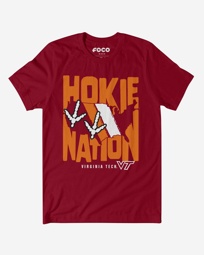 Virginia Tech Hokies Nation T-Shirt FOCO S - FOCO.com