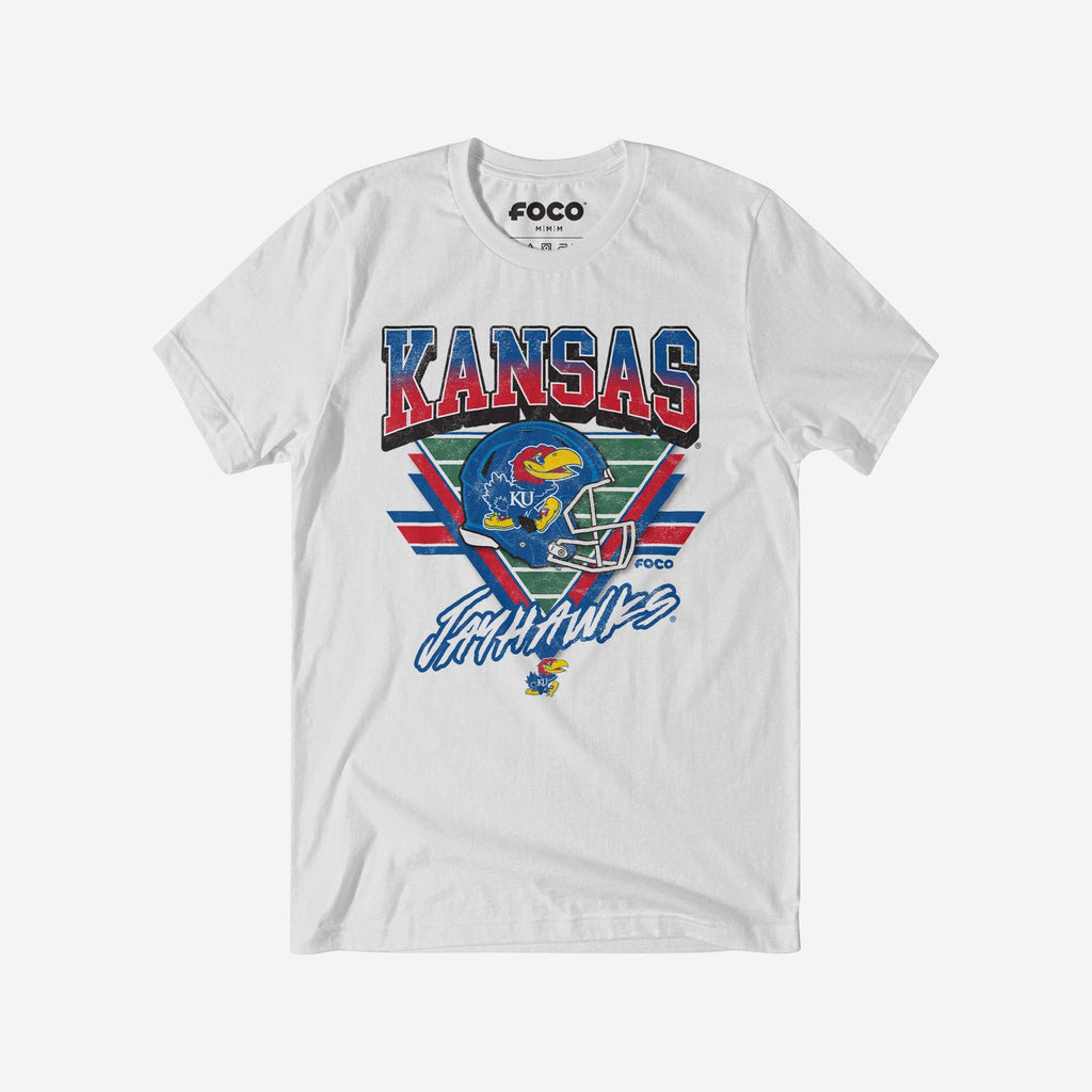 Kansas Jayhawks Triangle Vintage T-Shirt FOCO S - FOCO.com