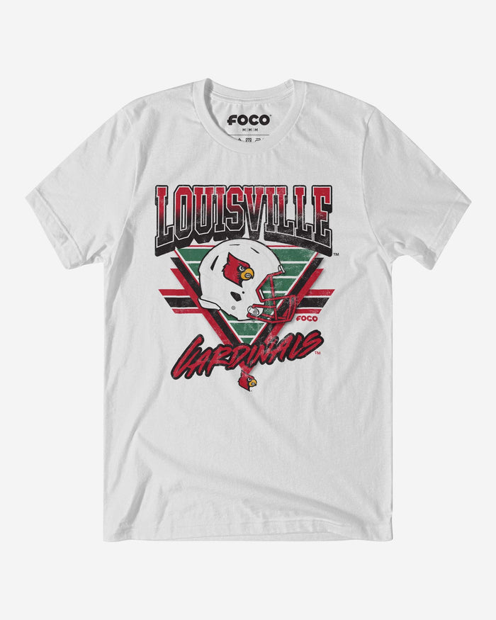 Louisville Cardinals Triangle Vintage T-Shirt FOCO S - FOCO.com