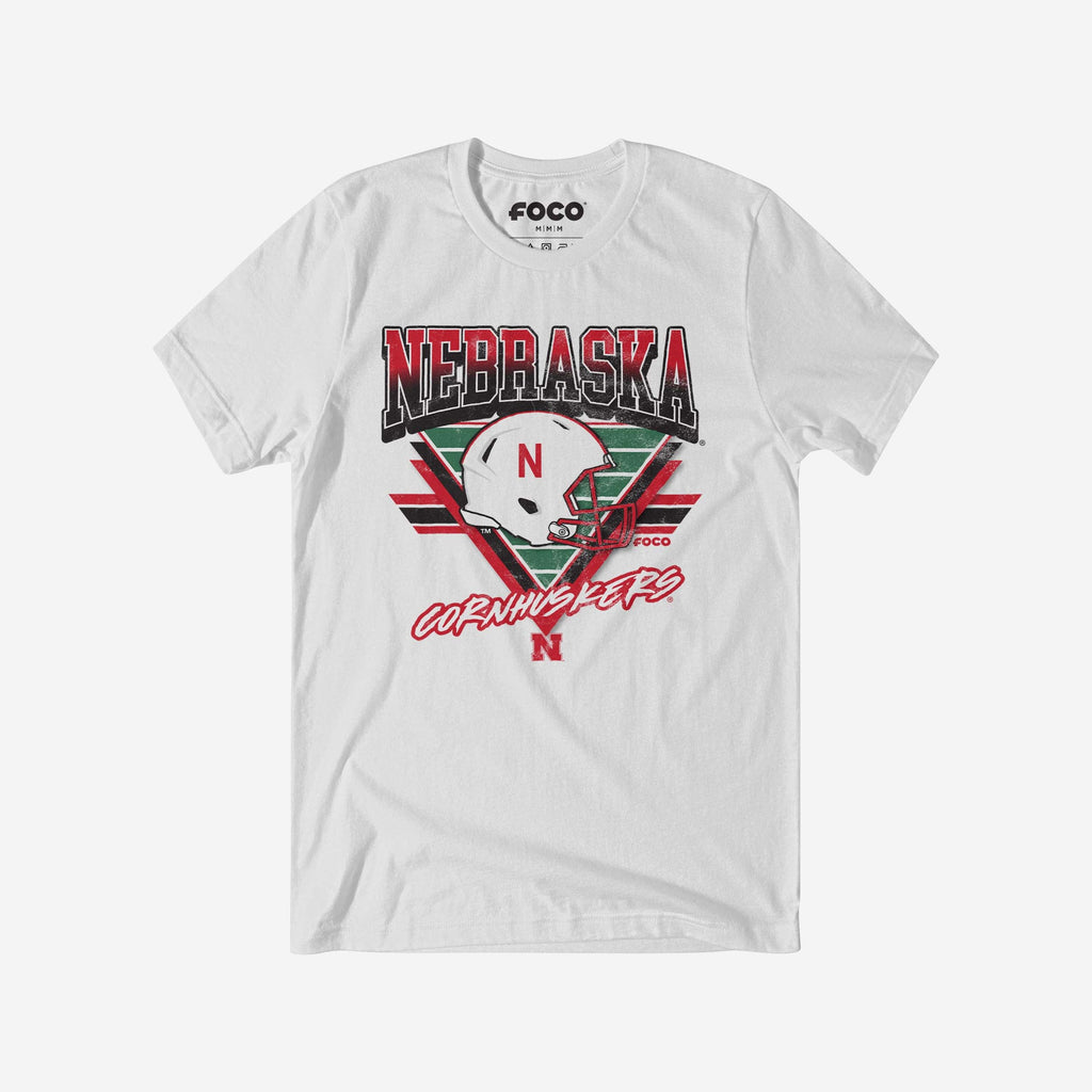 Nebraska Cornhuskers Triangle Vintage T-Shirt FOCO S - FOCO.com