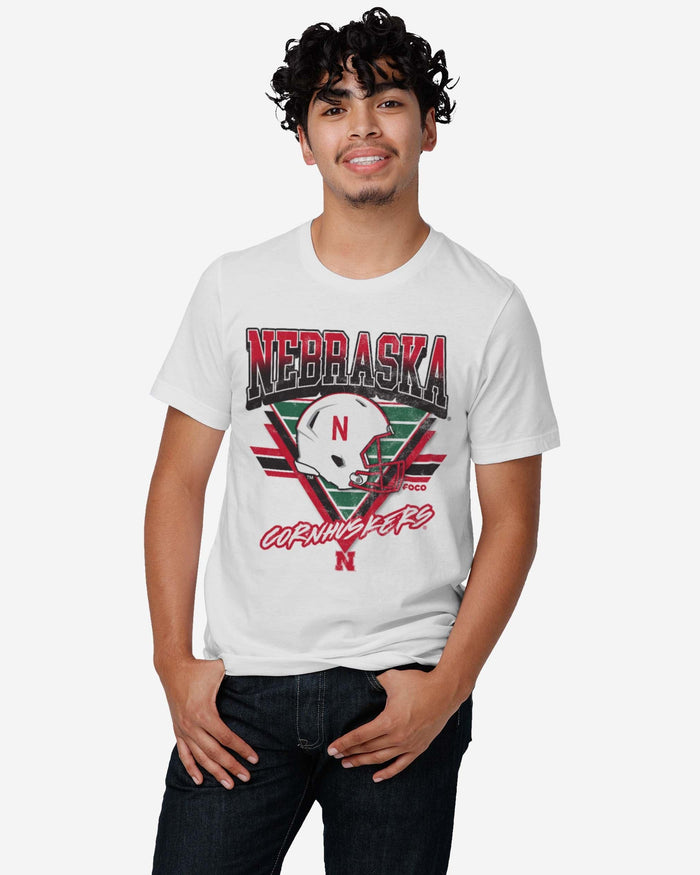 Nebraska Cornhuskers Triangle Vintage T-Shirt FOCO - FOCO.com