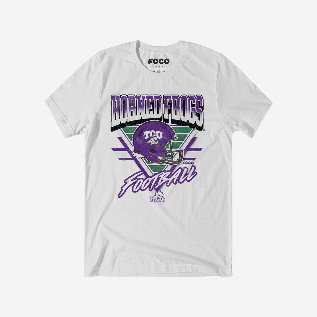 TCU Horned Frogs Triangle Vintage T-Shirt FOCO S - FOCO.com