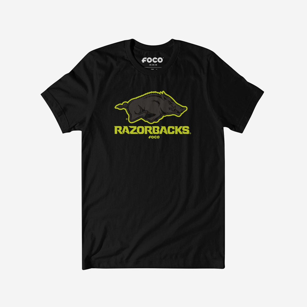 Arkansas Razorbacks Highlight Reel T-Shirt FOCO Black/Volt S - FOCO.com