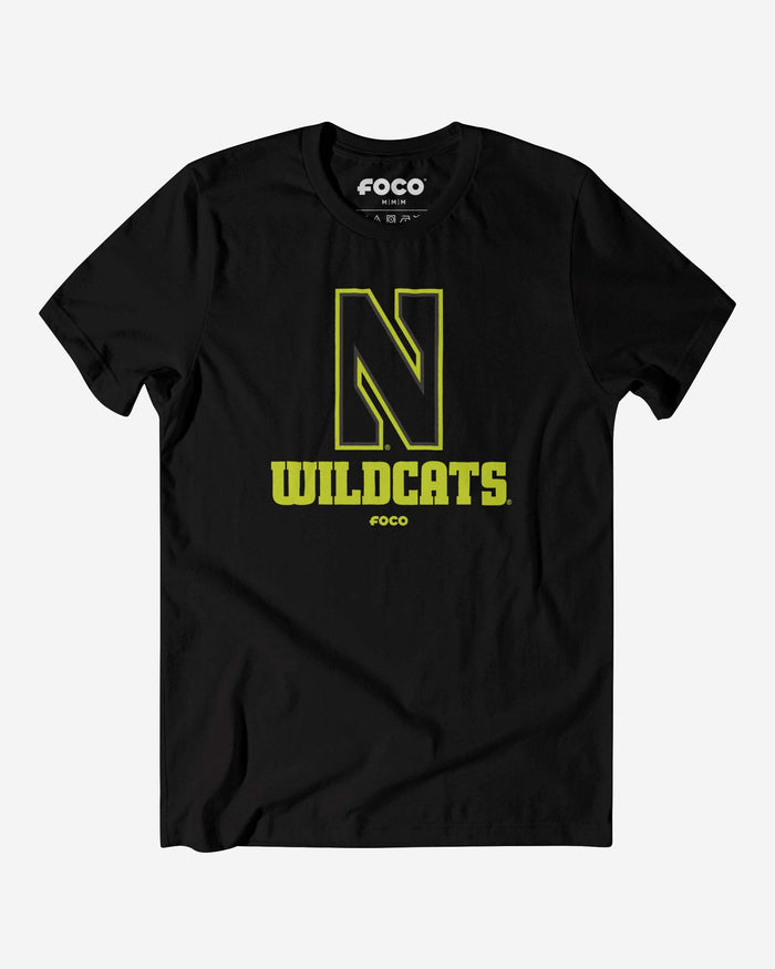 Northwestern Wildcats Highlight Reel T-Shirt FOCO Black/Volt S - FOCO.com