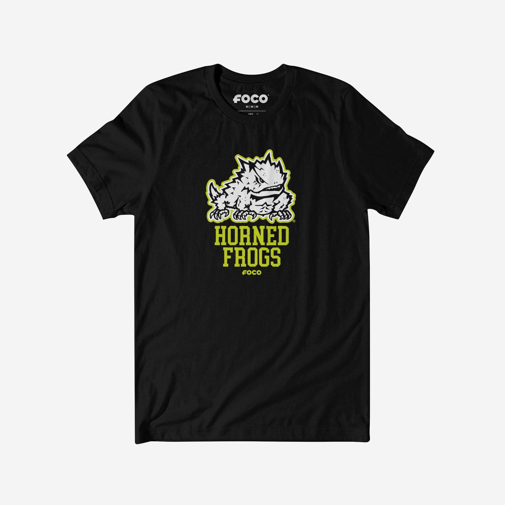 TCU Horned Frogs Highlight Reel T-Shirt FOCO Black/Volt S - FOCO.com