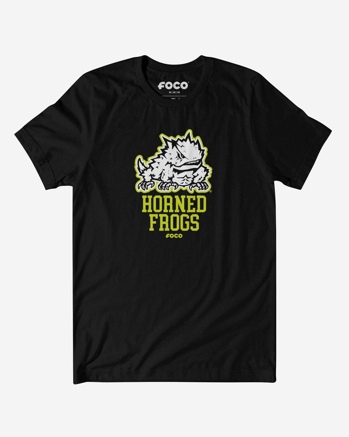 TCU Horned Frogs Highlight Reel T-Shirt FOCO Black/Volt S - FOCO.com