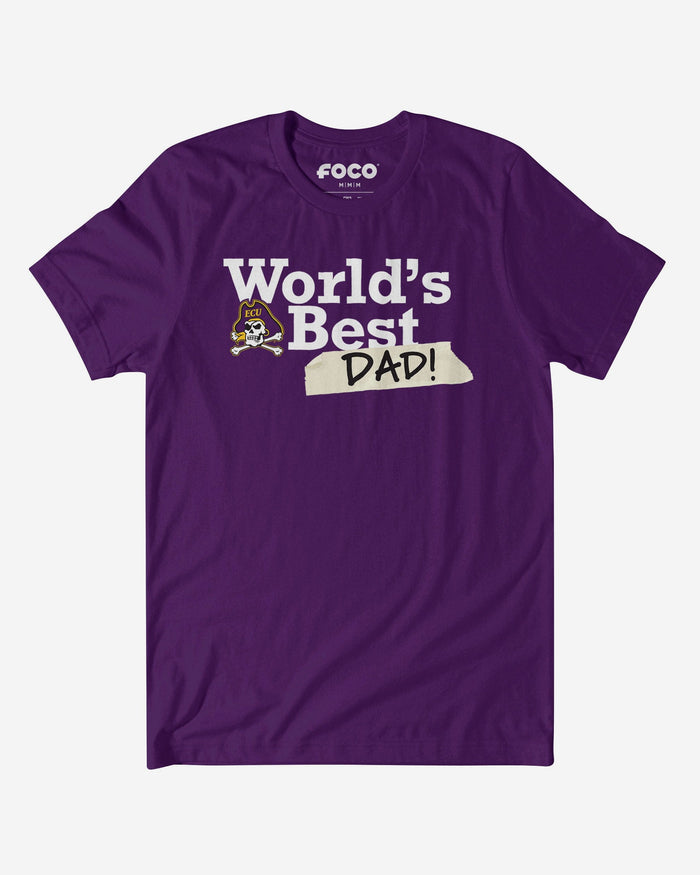 East Carolina Pirates World's Best Dad T-Shirt FOCO S - FOCO.com