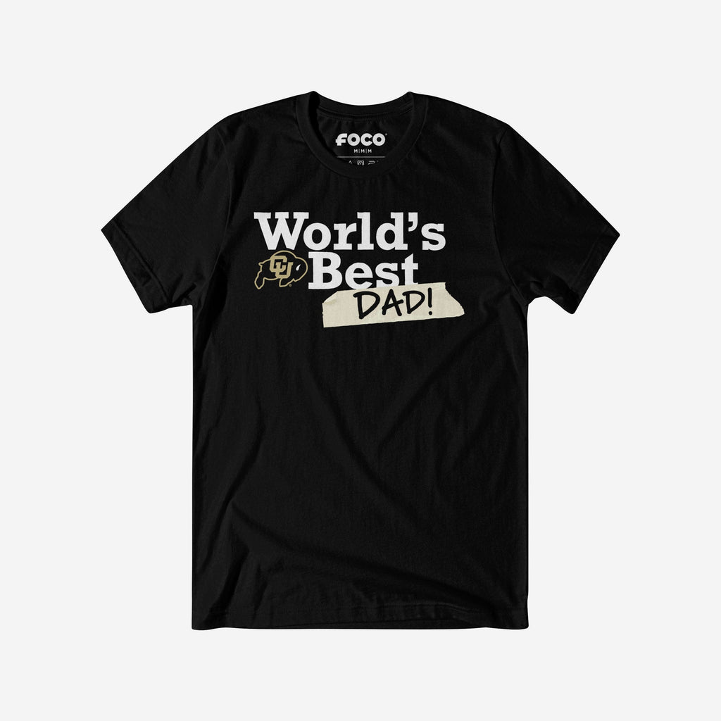 Colorado Buffaloes World's Best Dad T-Shirt FOCO S - FOCO.com