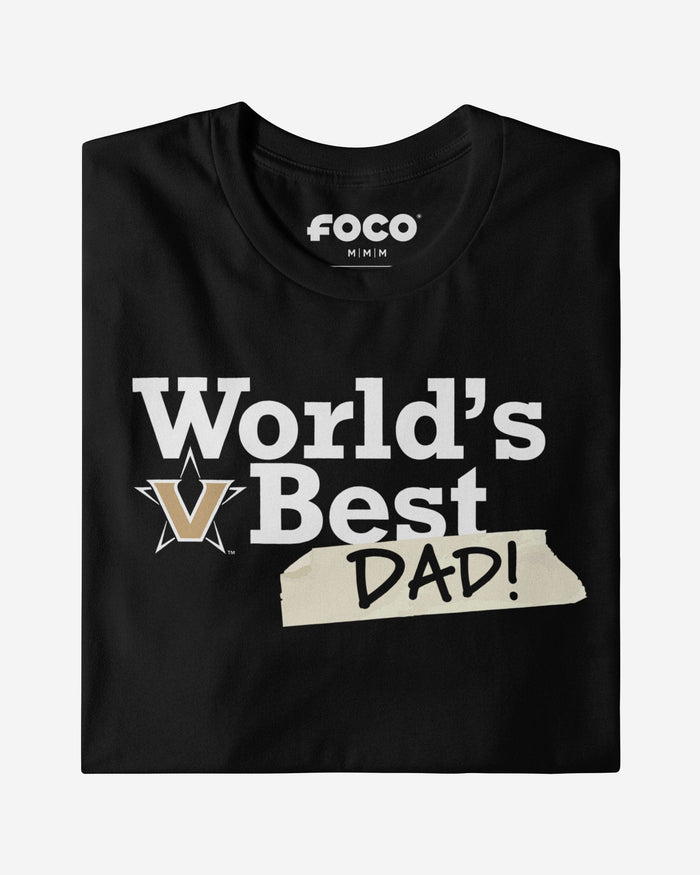 Vanderbilt Commodores World's Best Dad T-Shirt FOCO - FOCO.com