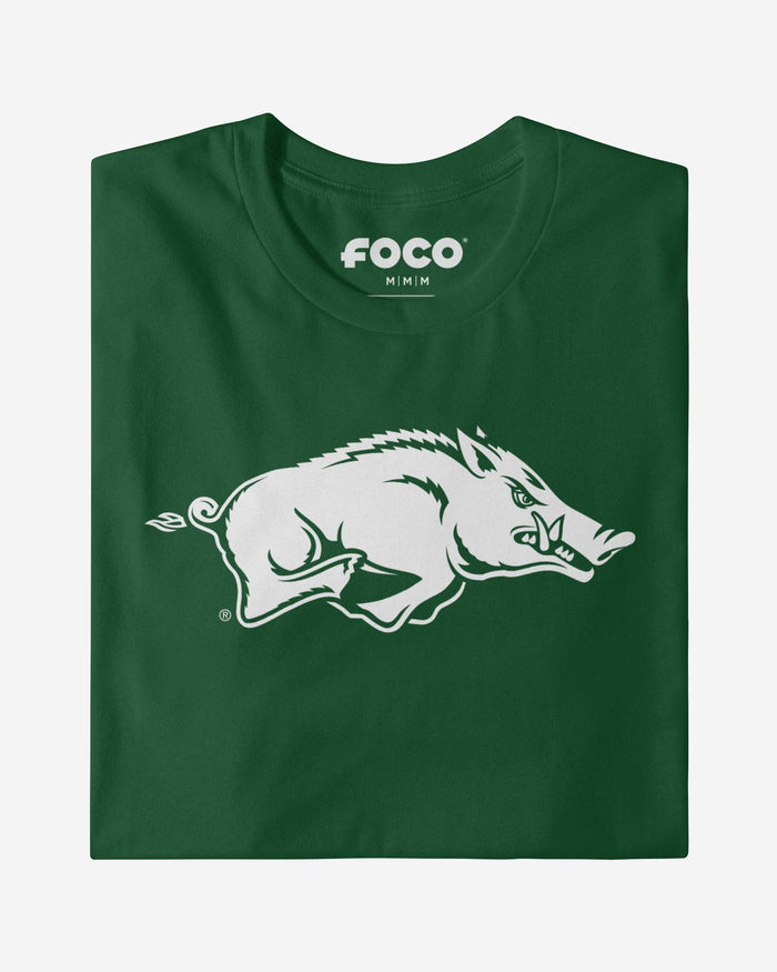 Arkansas Razorbacks White Logo T-Shirt FOCO - FOCO.com