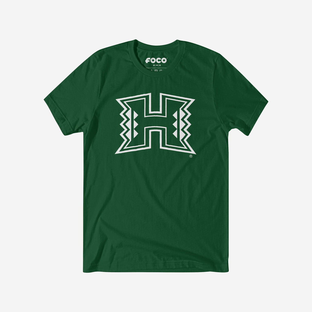 Hawaii Rainbow Warriors White Logo T-Shirt FOCO S - FOCO.com