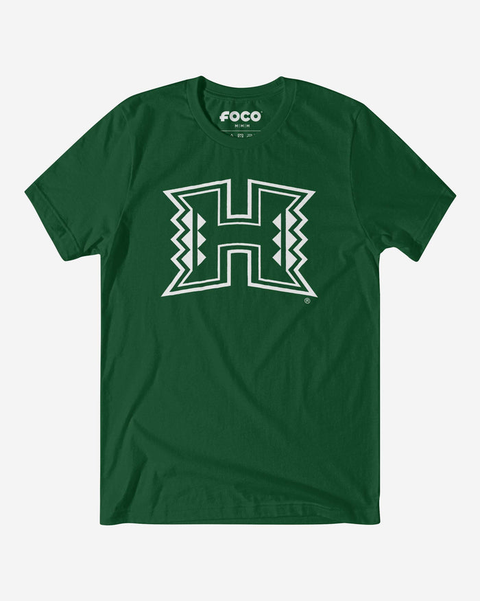 Hawaii Rainbow Warriors White Logo T-Shirt FOCO S - FOCO.com