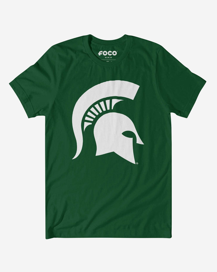 Michigan State Spartans White Logo T-Shirt FOCO S - FOCO.com