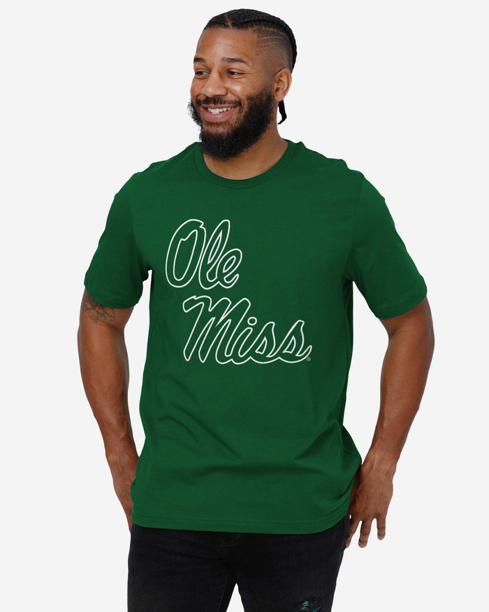 Ole Miss Rebels White Logo T-Shirt FOCO - FOCO.com