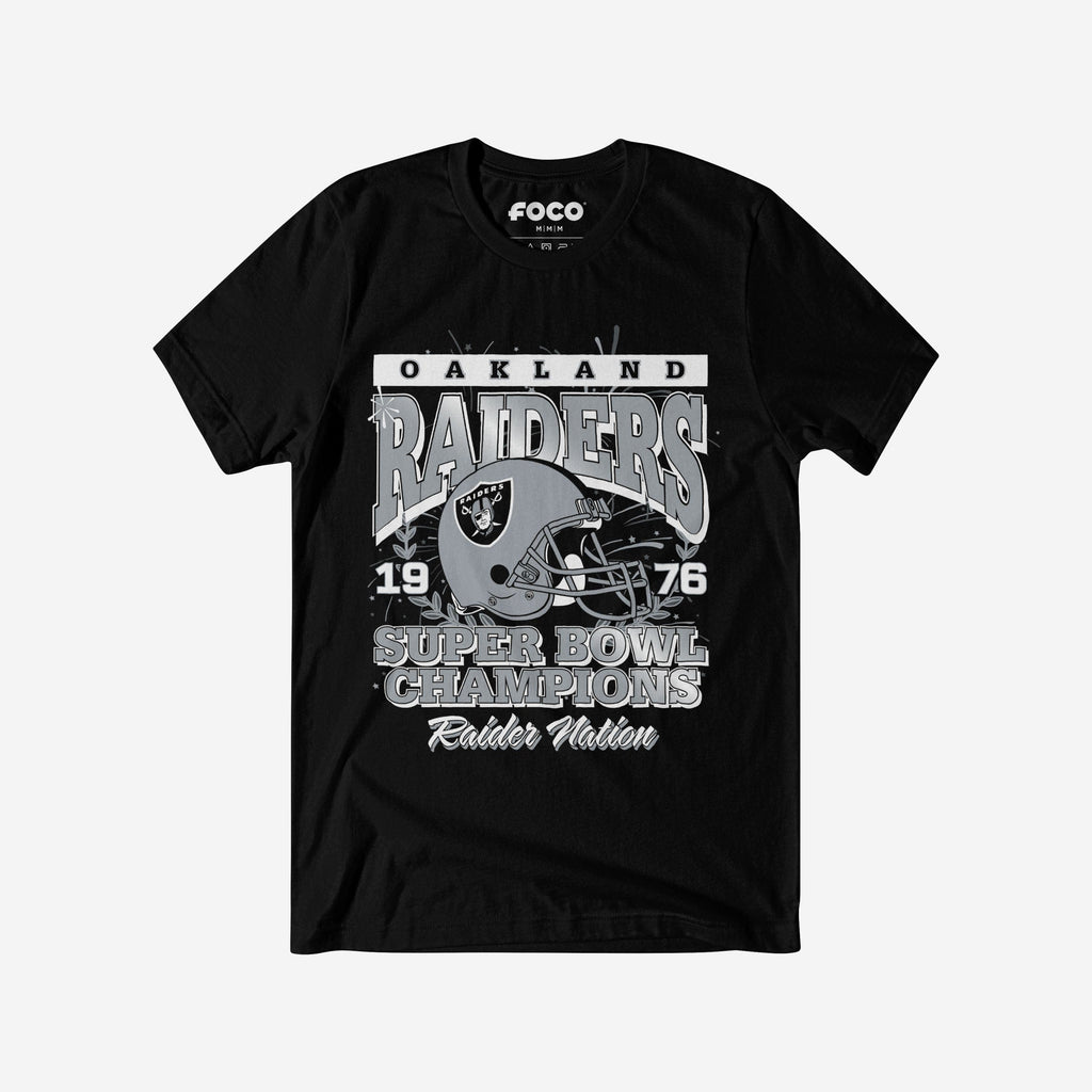 Las Vegas Raiders Super Bowl XI Champions T-Shirt FOCO S - FOCO.com