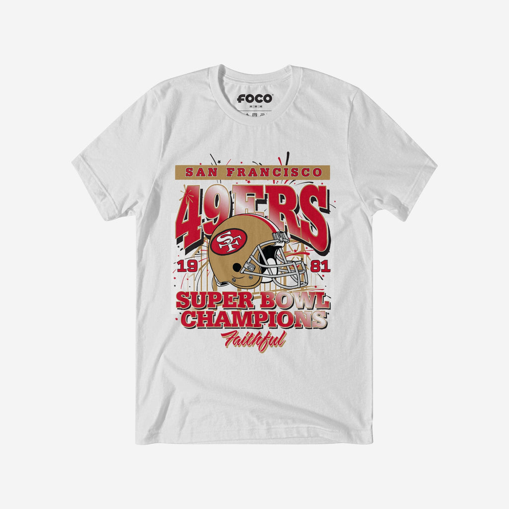 San Francisco 49ers Super Bowl XVI Champions T-Shirt FOCO S - FOCO.com