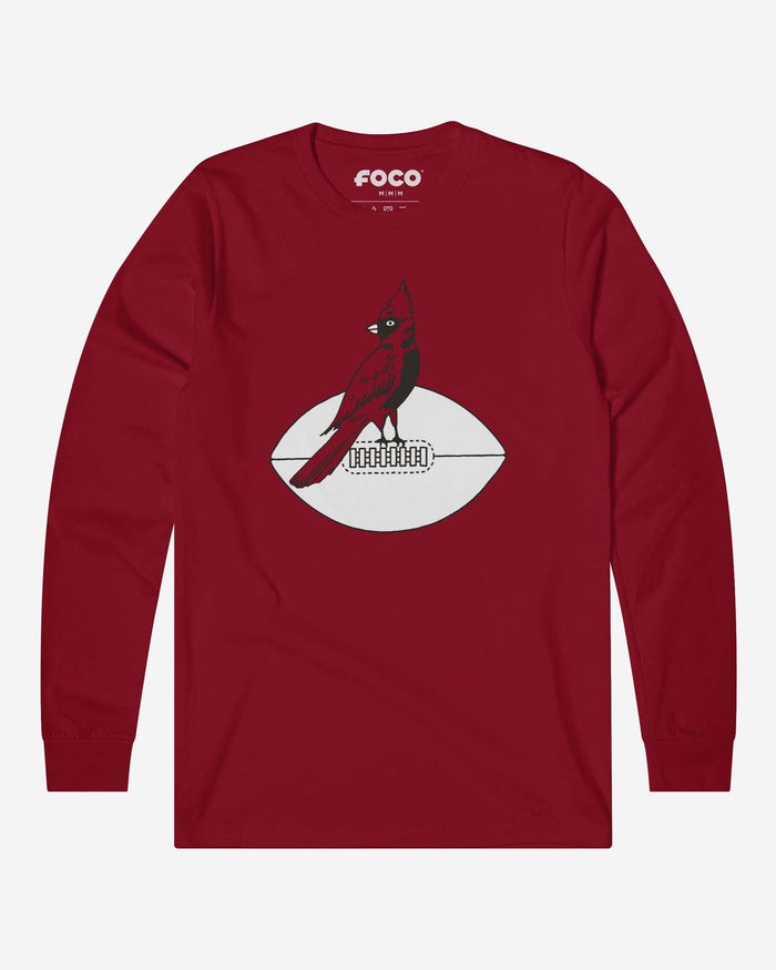 Arizona Cardinals 1947 Retro Logo Long Sleeve T-Shirt FOCO S - FOCO.com