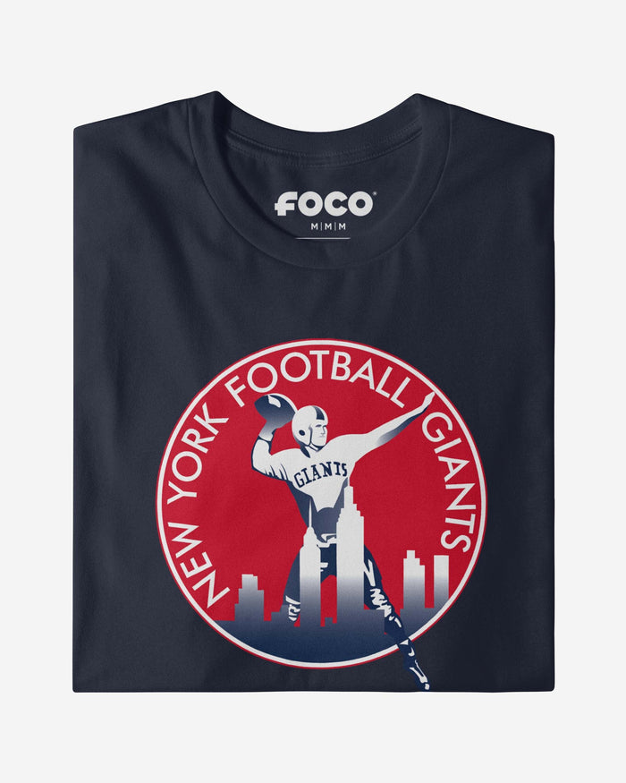 New York Giants 1950 Retro Logo Long Sleeve T-Shirt FOCO - FOCO.com