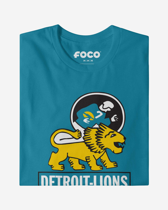 Detroit Lions 1952 Retro Logo T-Shirt FOCO - FOCO.com