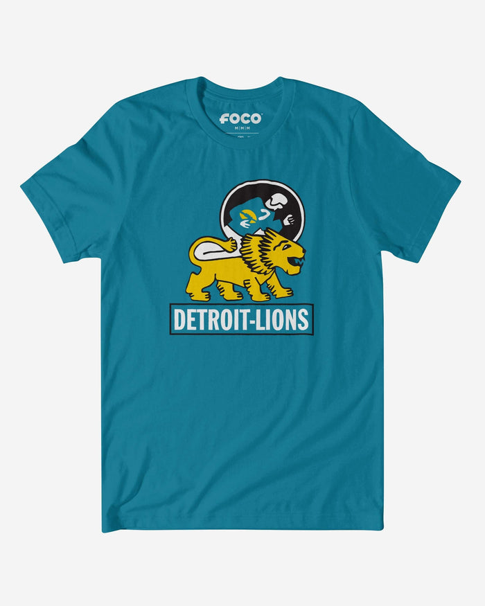 Detroit Lions 1952 Retro Logo T-Shirt FOCO S - FOCO.com