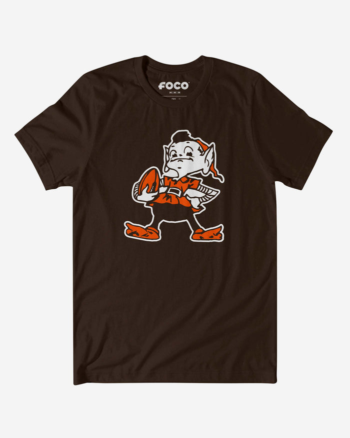 Cleveland Browns 1959 Retro Logo T-Shirt FOCO Brown S - FOCO.com