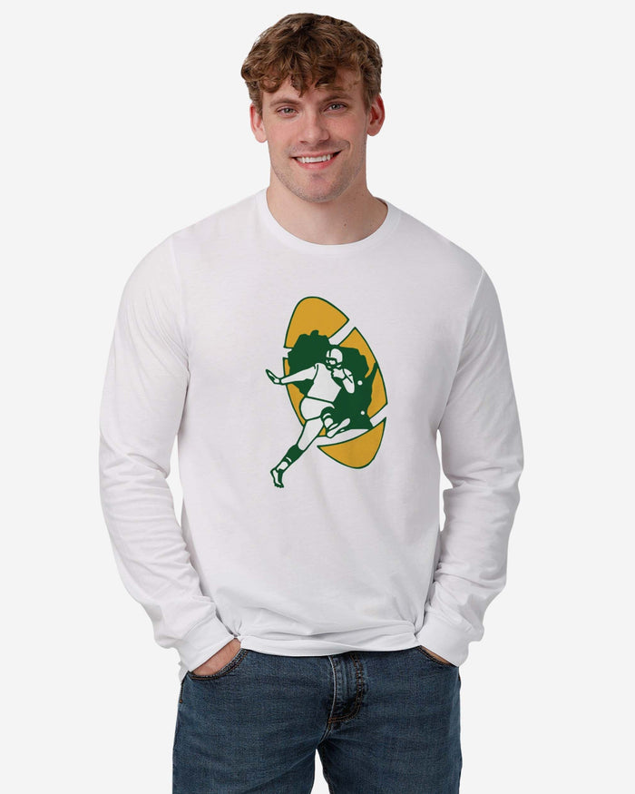 Green Bay Packers 1961 Retro Logo Long Sleeve T-Shirt FOCO - FOCO.com