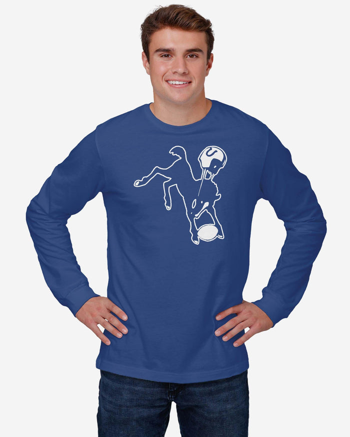 Indianapolis Colts 1961 Retro Logo Long Sleeve T-Shirt FOCO - FOCO.com
