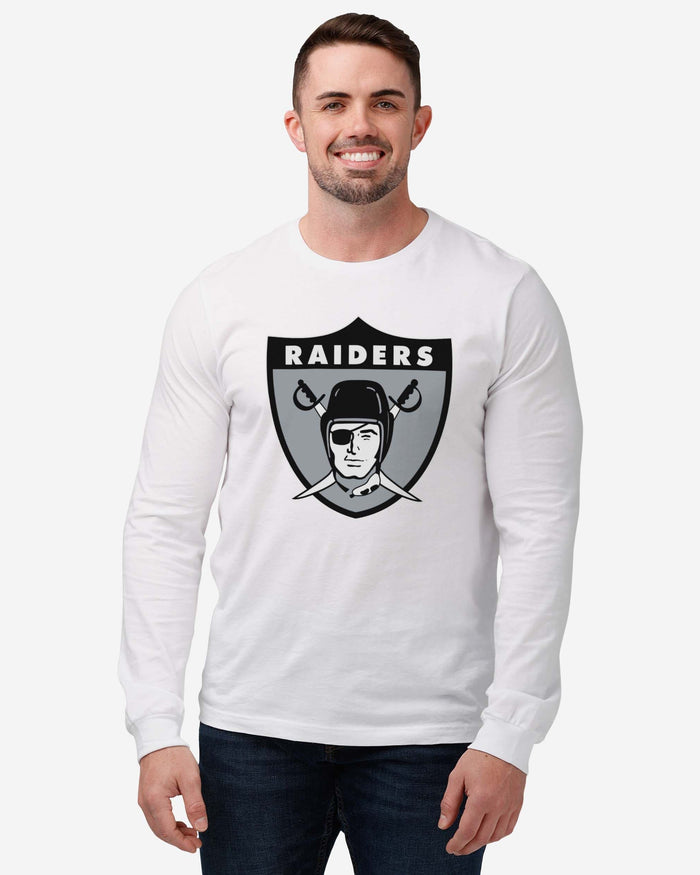 Las Vegas Raiders 1963 Retro Logo Long Sleeve T-Shirt FOCO - FOCO.com
