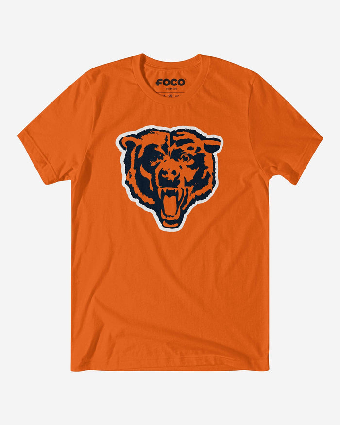 Chicago Bears 1963 Retro Logo T-Shirt FOCO Burnt Orange S - FOCO.com